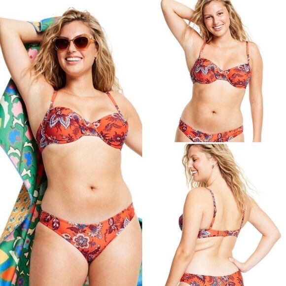 RHODE x Target Large Leafy Floral Print Hipster Coverage Bikini
Bottom Sz XL NWT - Picture 14 of 14